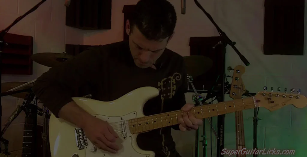 Guitar playing background